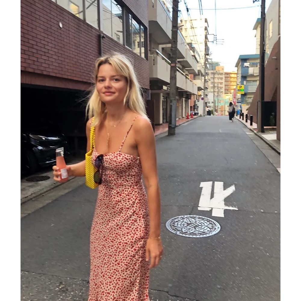 Authentic realization par Amelia dress in Nudite print size small